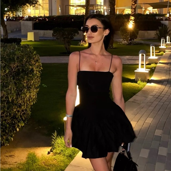 Zara Dresses & Skirts - Zara MIXED RIB POPLIN BALLOON DRESS